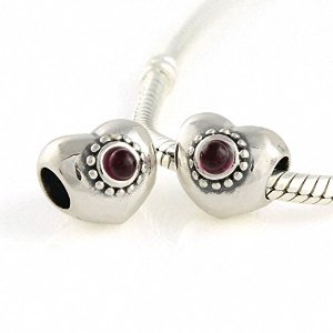 Pandora Treasured Hearts Garnet Charm