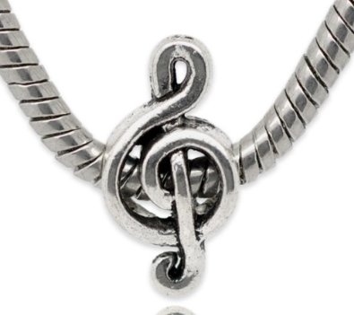 Pandora Treble Clef Music Note Sterling Silver Charm