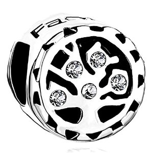 Pandora Tree Life Clear White Crystals Charm image