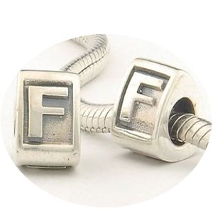 Pandora Triangle Alphabet Letter F Charm image