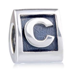 Pandora Triangle Letter C Charm