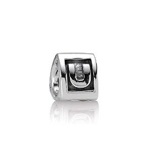 Pandora Triangle Shape Alphabet Letter U Charm