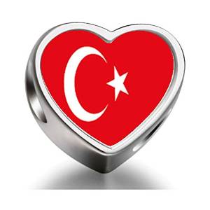 Pandora Turkey Flag Photo Charm image