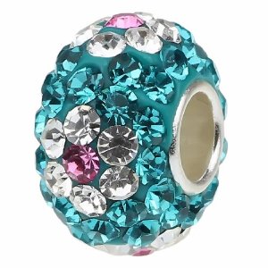 Pandora Turquoise Crystals Charm image