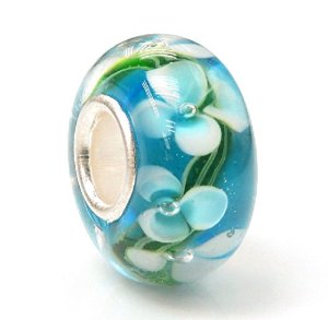 Pandora Turquoise Hawaii Flower Charm image