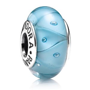 Pandora Turquoise Looking Murano Glass Charm image