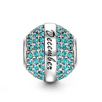 Pandora Turquoise Swaroski Crystal Charm