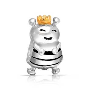 Pandora Two Tone Queen Bee Charm image