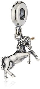 Pandora Unicorn Silver Dangle Bead Charm