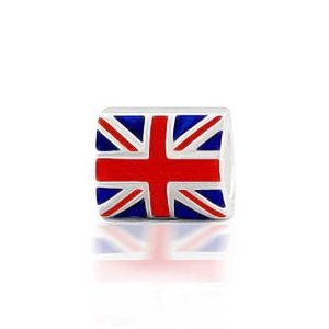 Pandora Union Jack British Flag Holiday Charm image