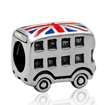 Pandora Union Jack Bus Red Enamel Charm