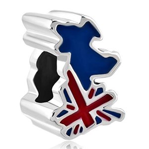 Pandora Union Jack Uk Map Charm