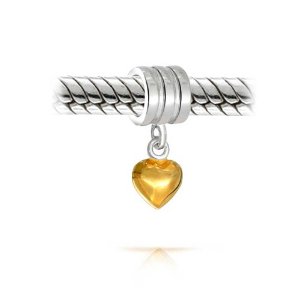 Pandora Valentine Gold Plated Heart Charm image
