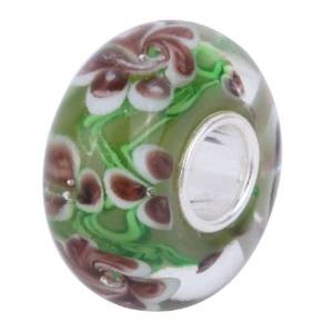 Pandora Vermeil Strip Hawaii Murano Glass Charm