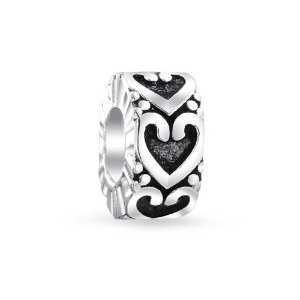 Pandora Victorian Heart Spacer Charm image