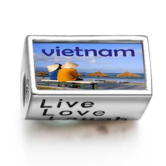 Pandora Vietnam Live Love Laugh Photo Charm