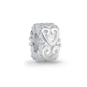 Pandora Vintage Style Victorian Heart Charm