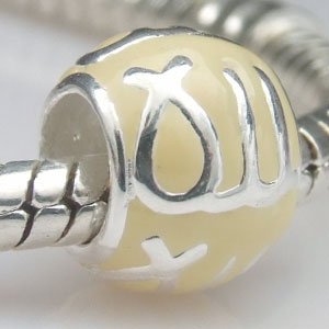 Pandora Virgo Enamel Silver Charm