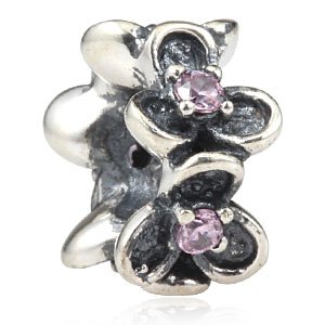 Pandora Wanda Garden Flower Pink CZ Charm