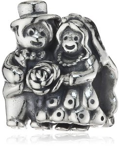 Pandora Wedding Couple With Flowers Charm