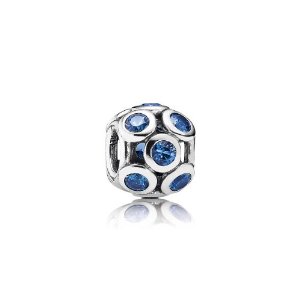 Pandora Whimsical Lights Swiss Blue Crystal Charm