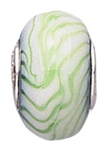 Pandora White Zig Zag Glass Charm image