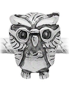 Pandora Wise Owl Silver Charm image