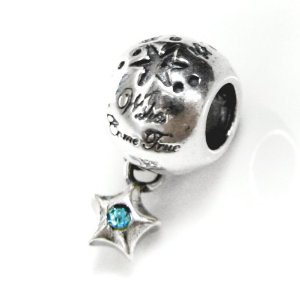 Pandora Wishes Came True Star Aquamarine Charm