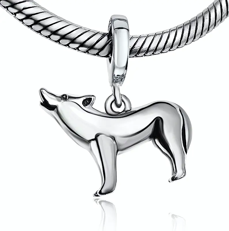 Pandora Wolf Sterling Silver Charm image