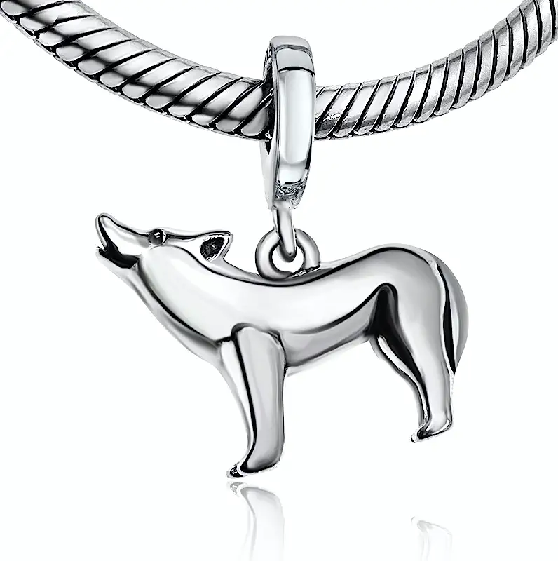 Pandora Wolf Sterling Silver Charm