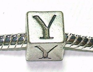 Pandora Y Initial Letter Charm