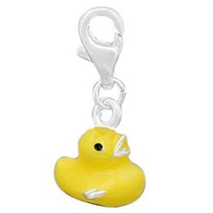 Pandora Yellow Duck Clip On Charm