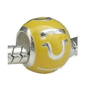 Pandora Yellow Enamel Zodiac Libra Charm