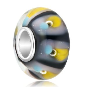 Pandora Yellow Water Drops Murano Glass Charm image