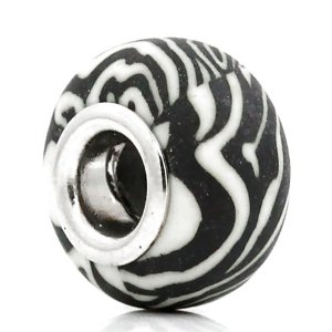 Pandora Zebra Stripe Acrylic Charm