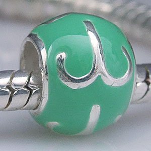 Pandora Zodiac Aries Green Enamel Charm