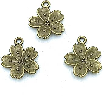 Petals Alloy Flower Pendant Charm