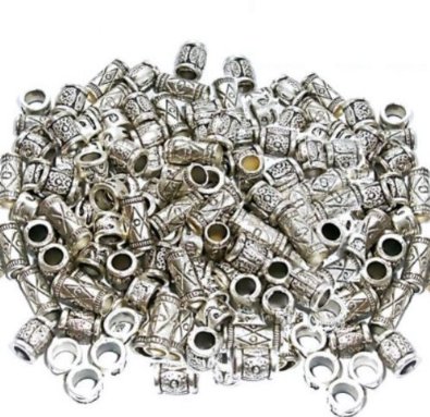 Set Of 50 Silver Spacer Beads Charm