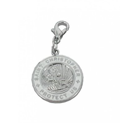 St Christopher Steel Charm