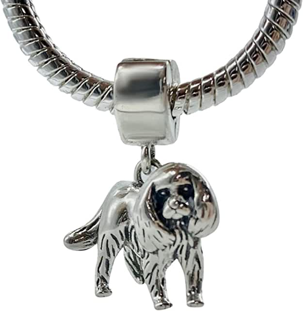 Sterling Silver English Cocker Spaniel Dog Pendant Charm image