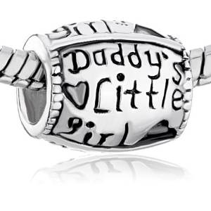 Sterling Silver My Little Girl Heart Cip On Charm image