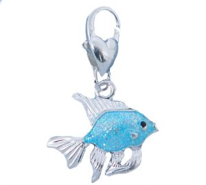 Thomas Sabo Silver Blue Fish Clip On Charm image